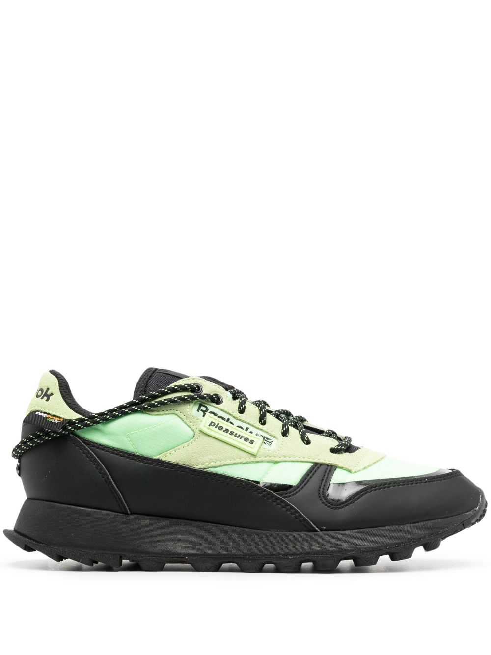 Reebok 标贴低帮运动鞋 - 绿色