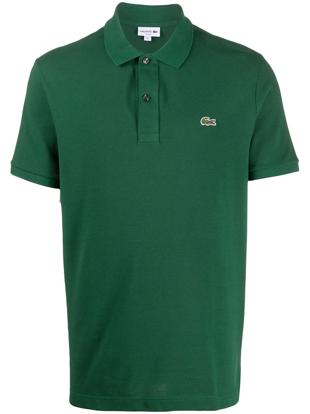 Lacoste logo刺绣polo衫 - 绿色