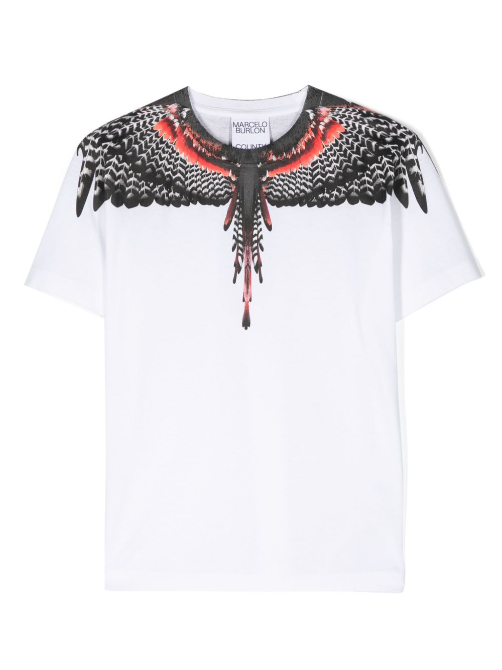 Marcelo Burlon County Of Milan Kids Grizzly Wings 棉T恤 - 白色
