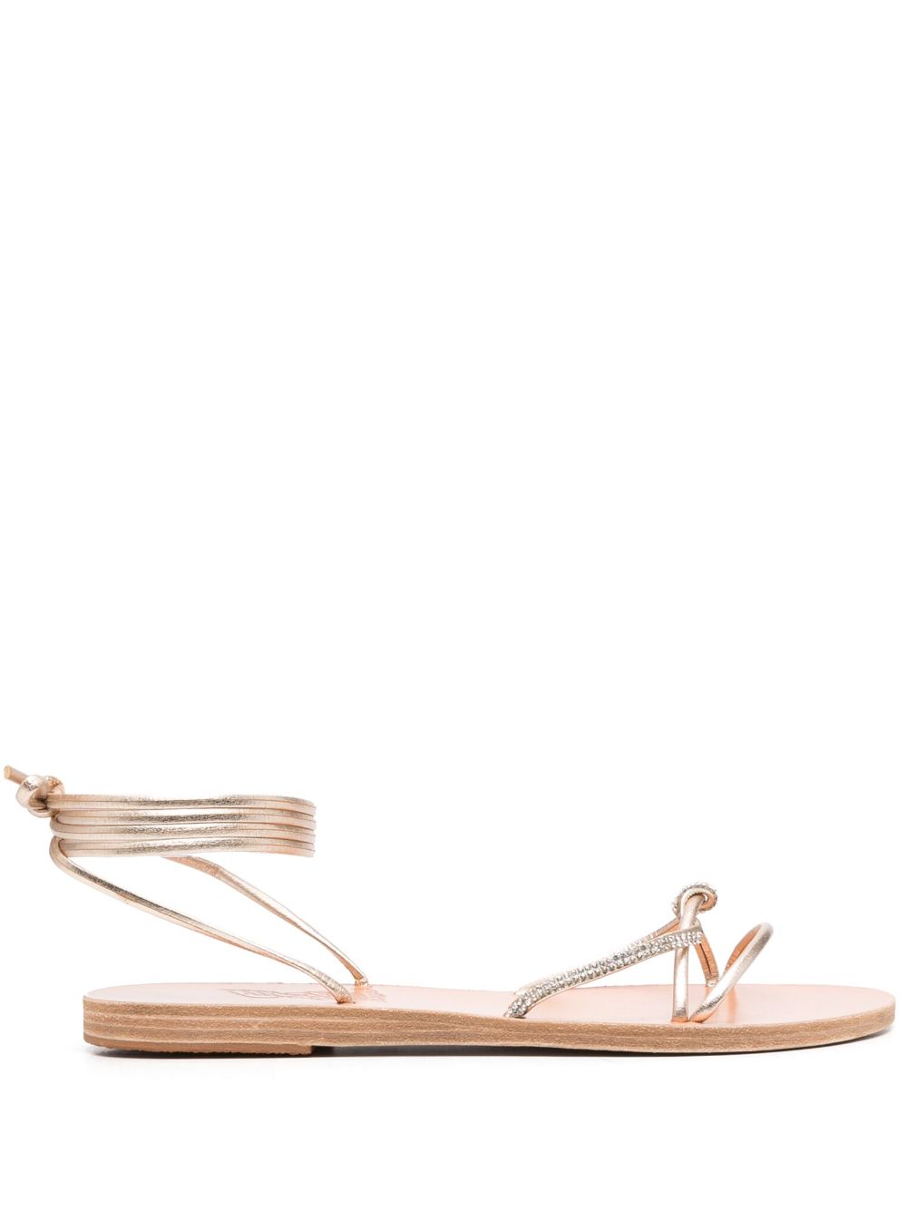 Ancient Greek Sandals Treli 晶饰凉鞋 - 金色