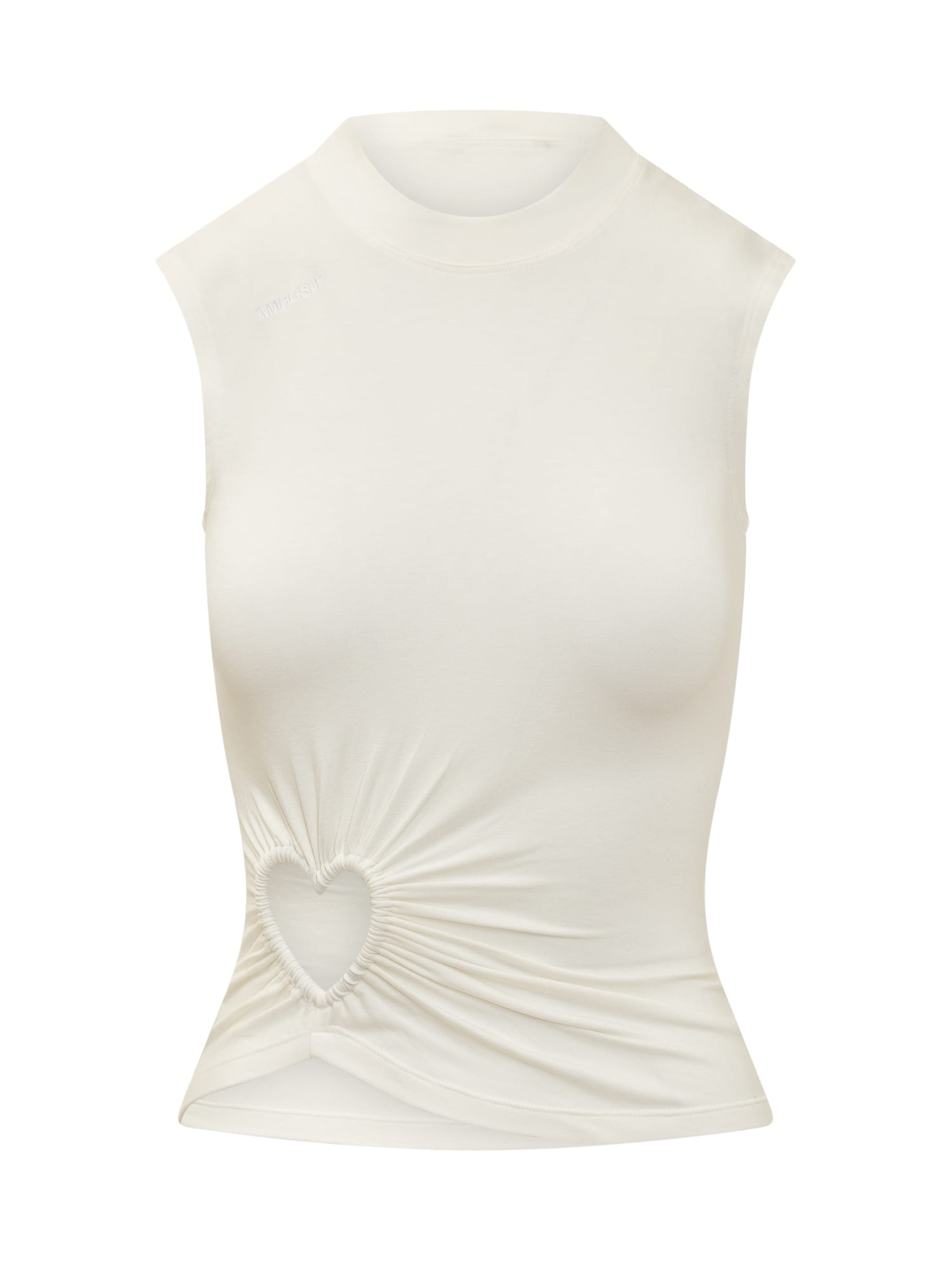 AMBUSH White Viscose Blend Dress Top