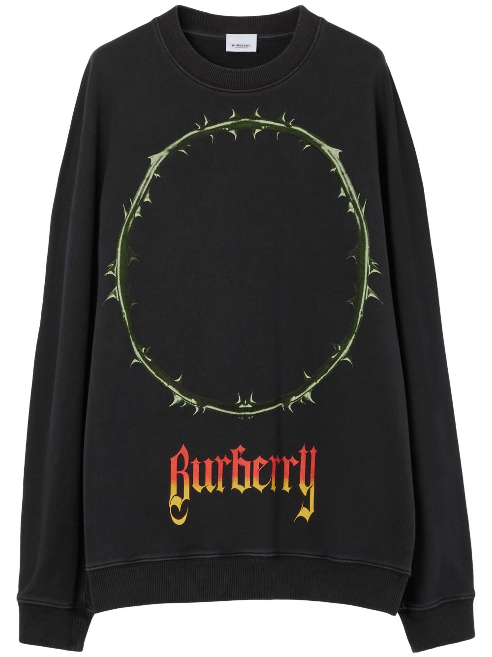 Burberry Thorn 印花棉卫衣 - 黑色