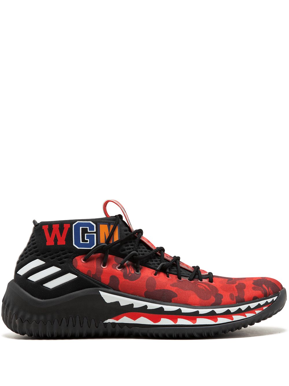 adidas DAME4 Bape运动鞋 - 红色