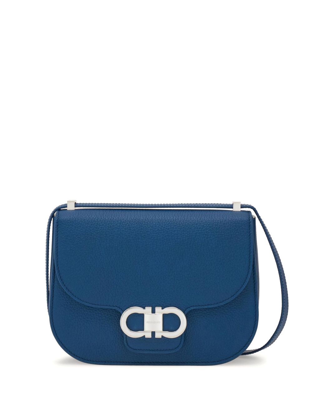 Ferragamo Double Gancini crossbody bag - 蓝色