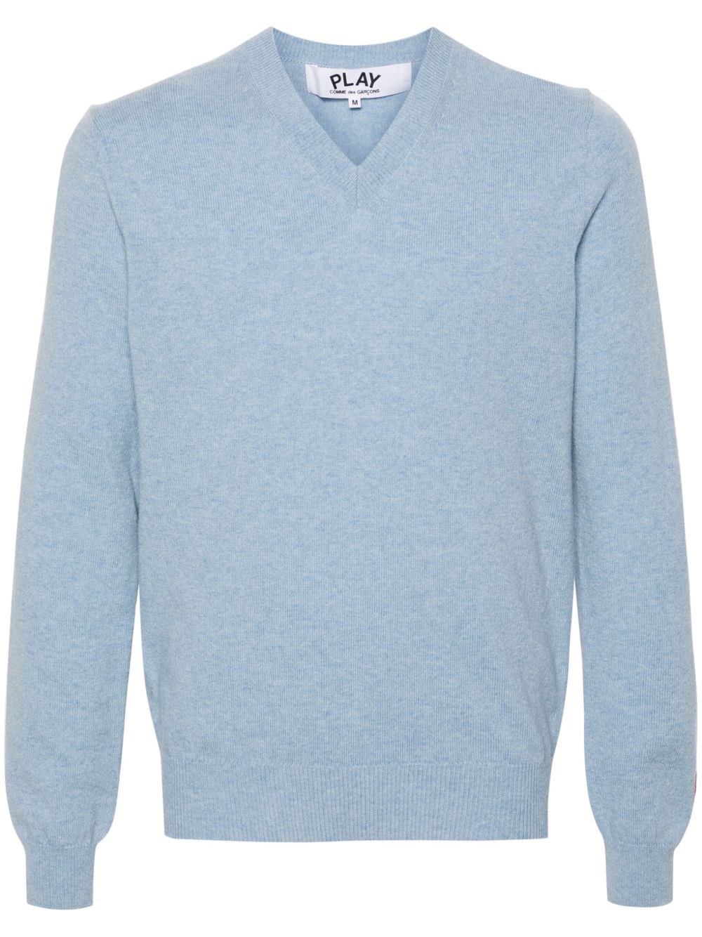 Comme Des Garçons Play logo-appliqué wool jumper - 蓝色