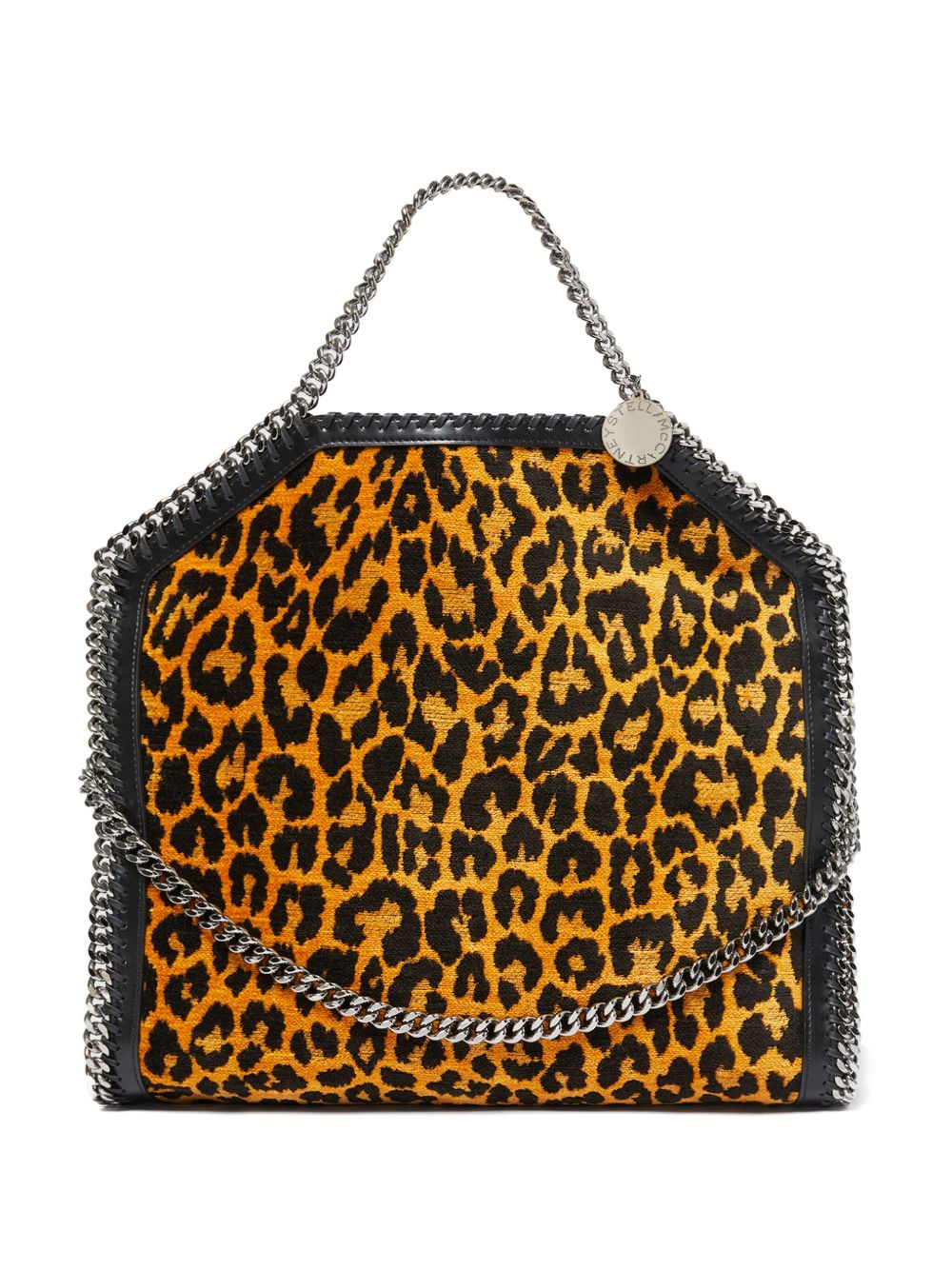 Stella McCartney 3Chain 豹纹手提包 - 中性色