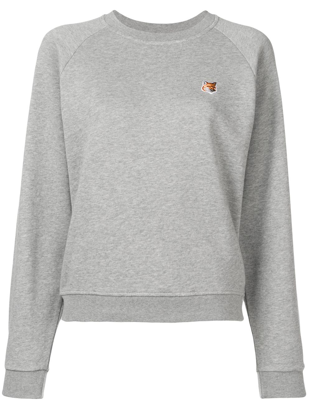 Maison Kitsuné 狐狸刺绣套头衫 - 灰色
