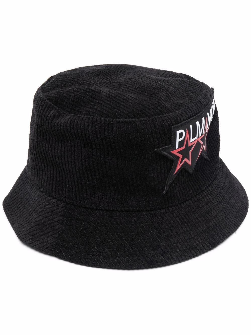 Palm Angels Racing Stars 渔夫帽 - 黑色