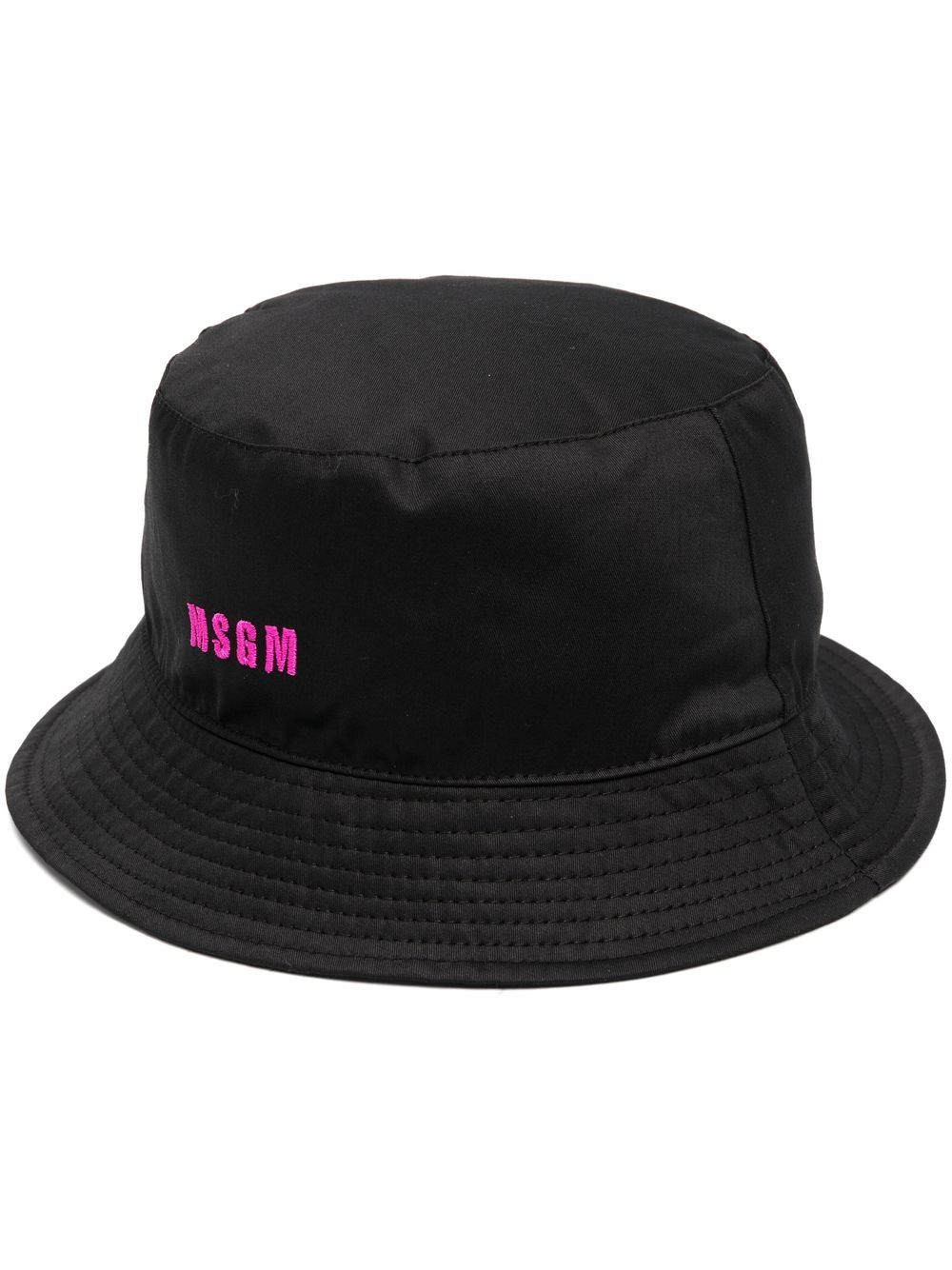 MSGM 标贴渔夫帽 - 黑色