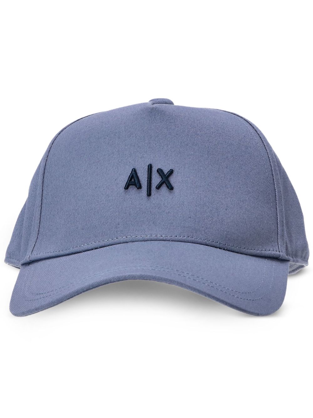 Armani Exchange logo棒球帽 - 蓝色