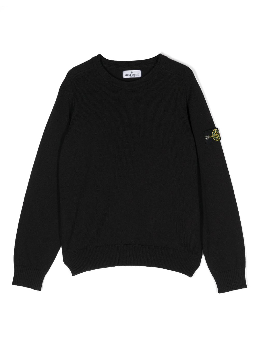 Stone Island Junior 罗盘徽章棉毛衣 - 蓝色