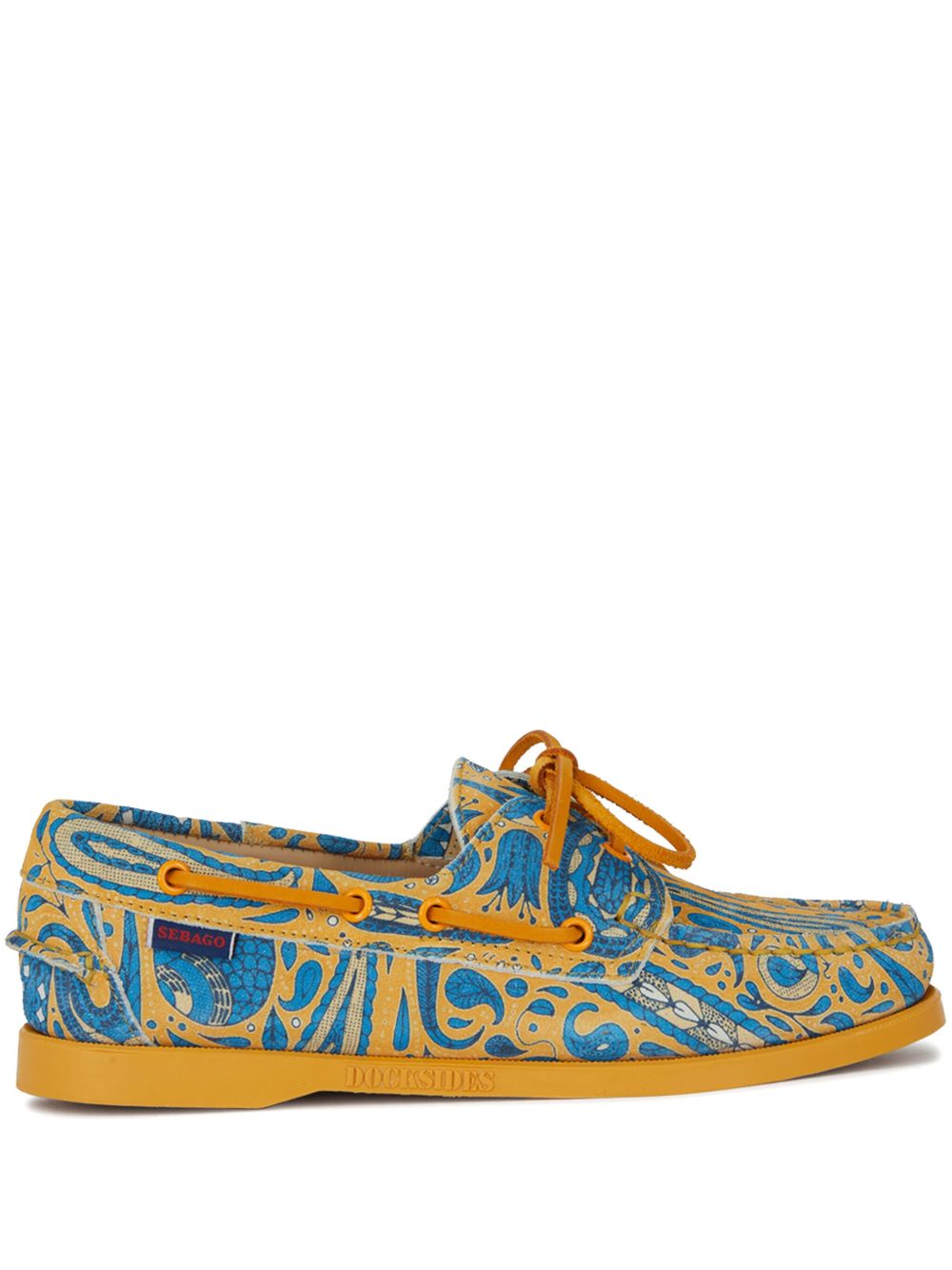 Sebago 佩斯理印花帆船鞋 - 蓝色