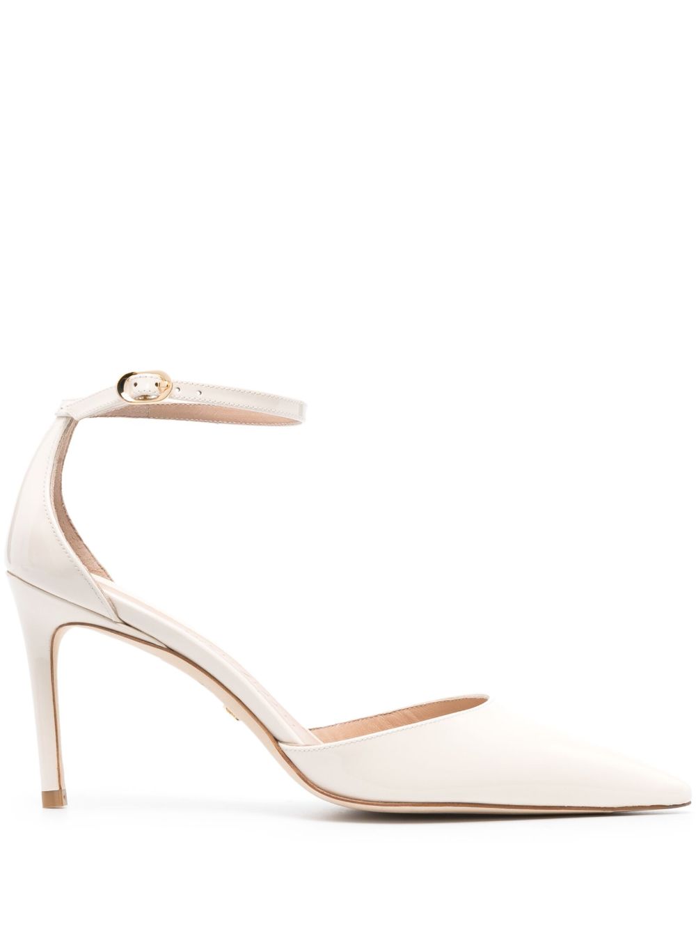 Stuart Weitzman 尖头皮质高跟鞋 - 中性色