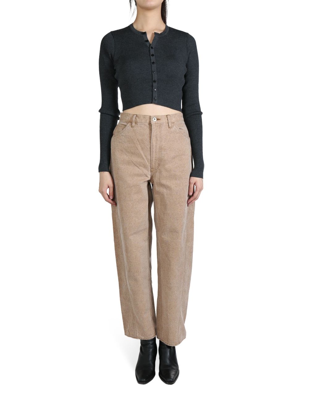 Auralee wool cardigan - 灰色