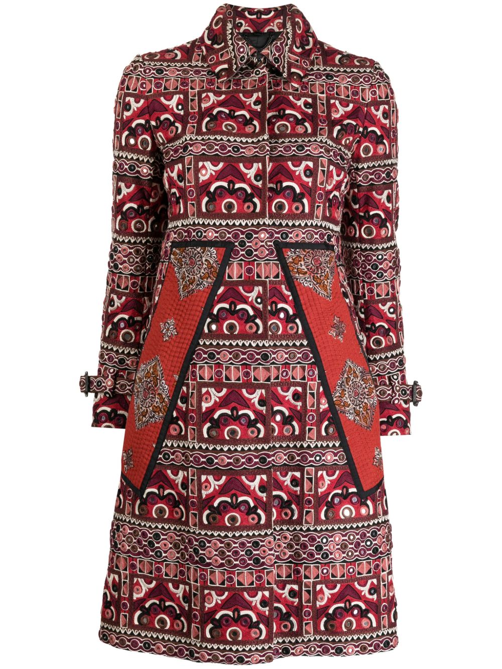 Burberry Pre-Owned 刺绣风衣（2015年典藏款） - 彩色