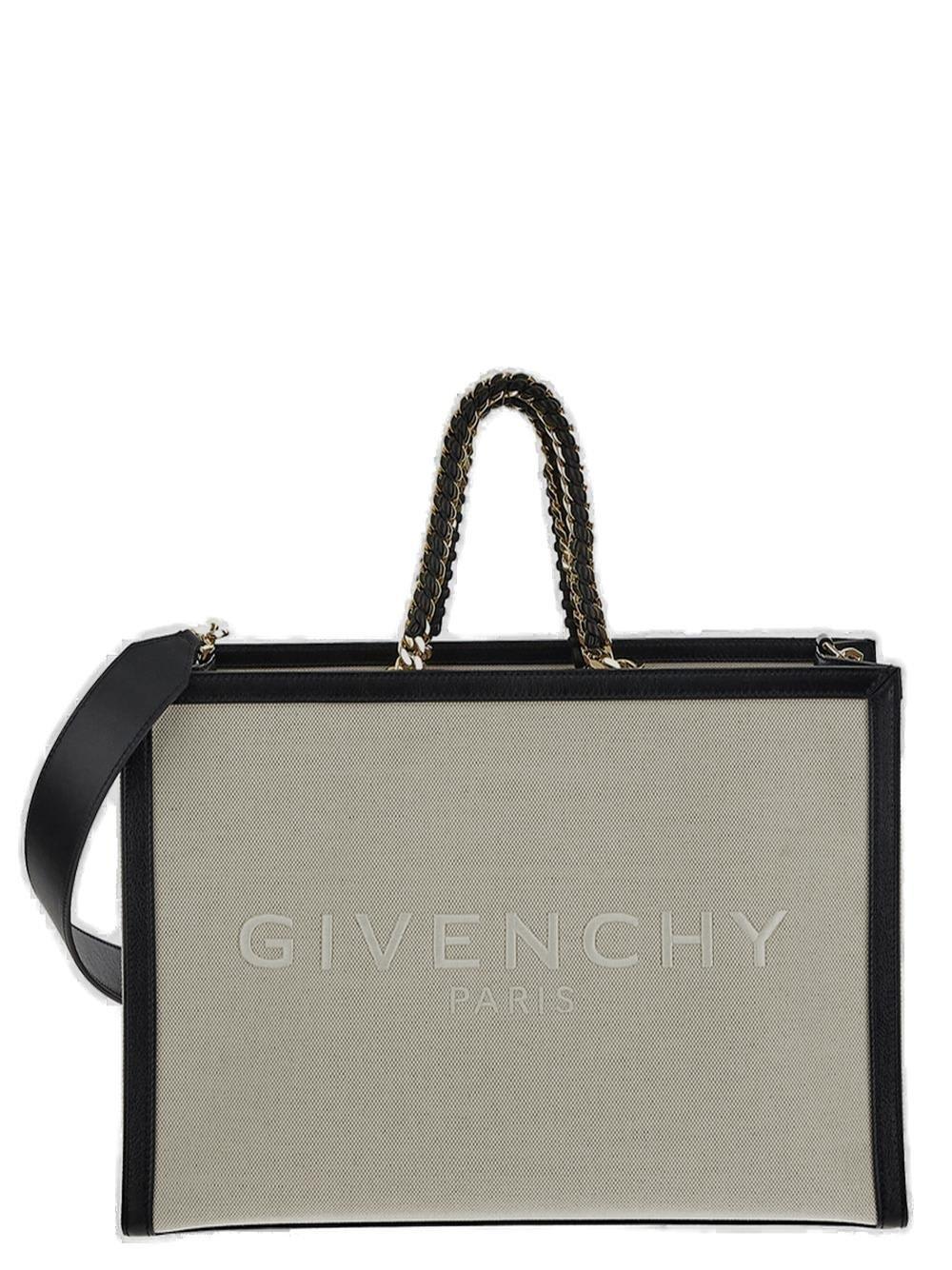 Givenchy Logo Embroidered Tote Bag