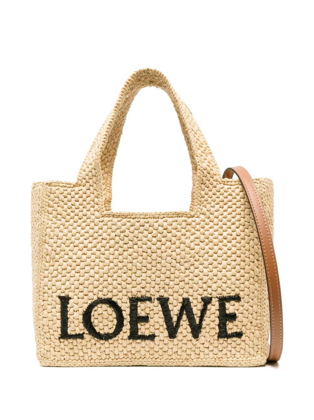 LOEWE 拉菲草托特包 - 中性色