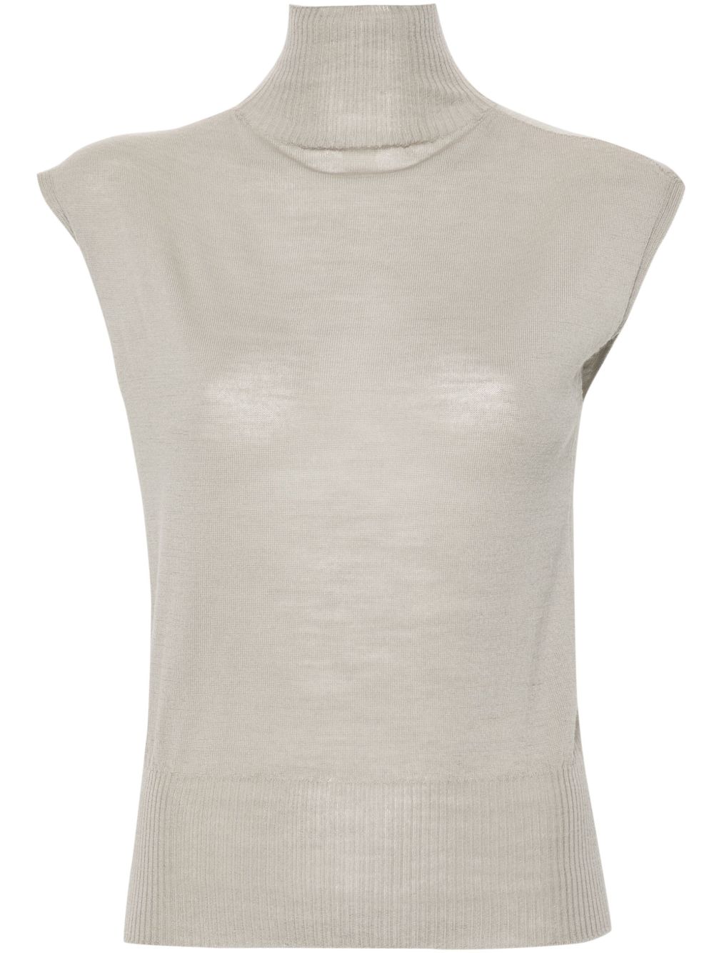 Rick Owens SL Turtle 针织上衣 - 灰色