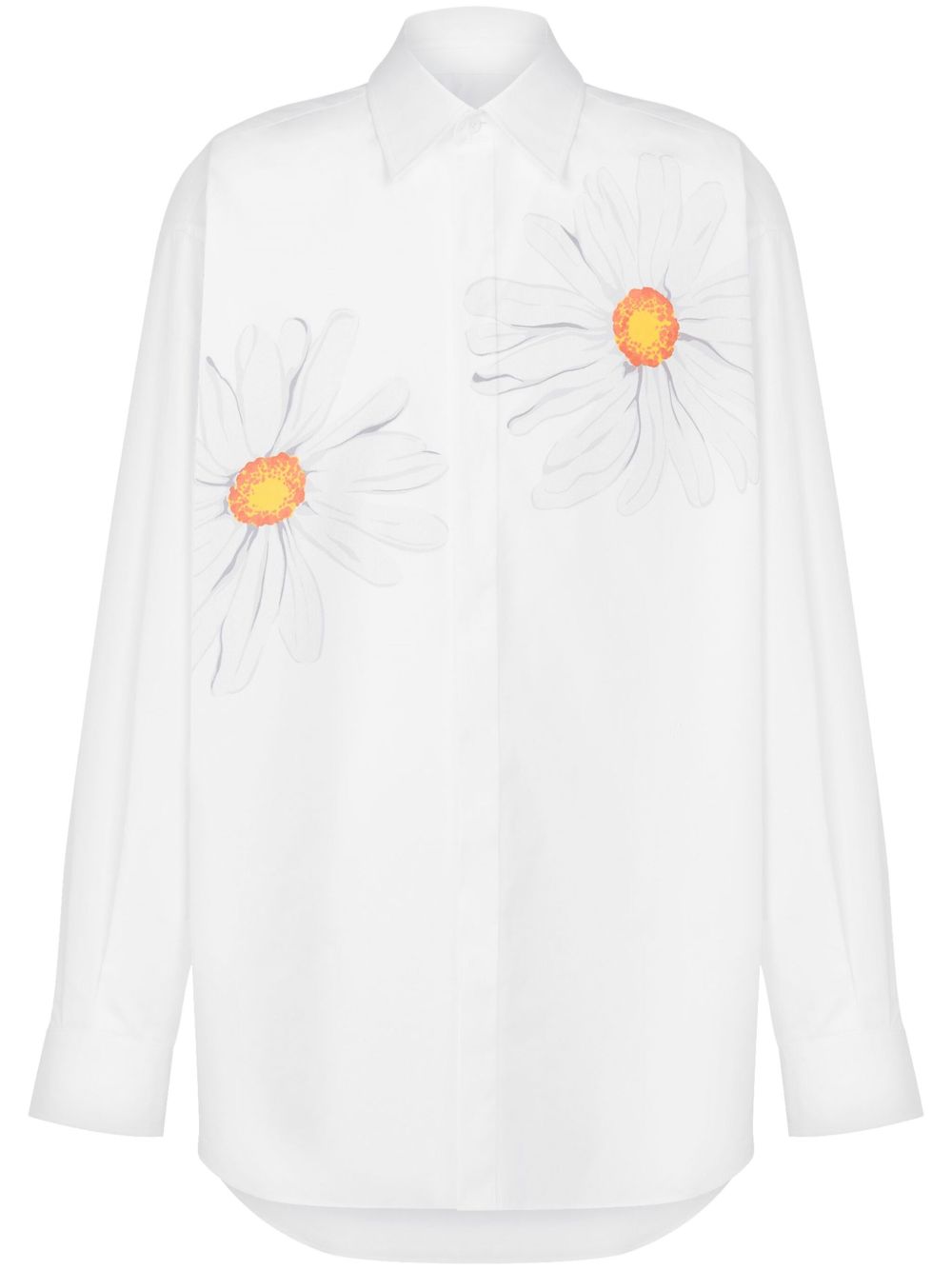 Moschino 花卉印花衬衫 - 白色
