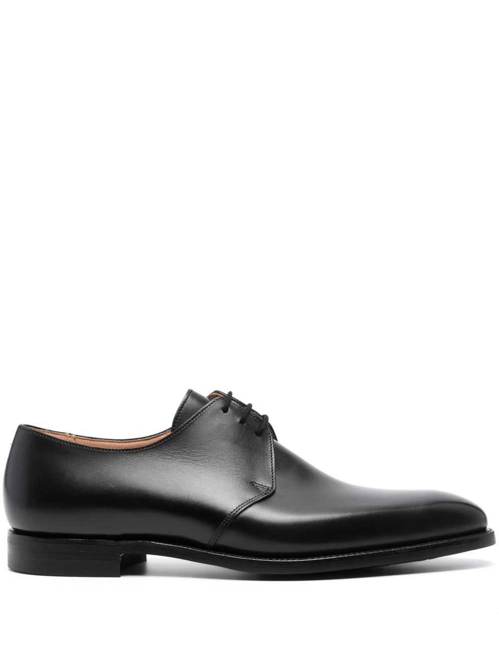 Crockett & Jones Highbury 皮质低跟牛津鞋 - 黑色