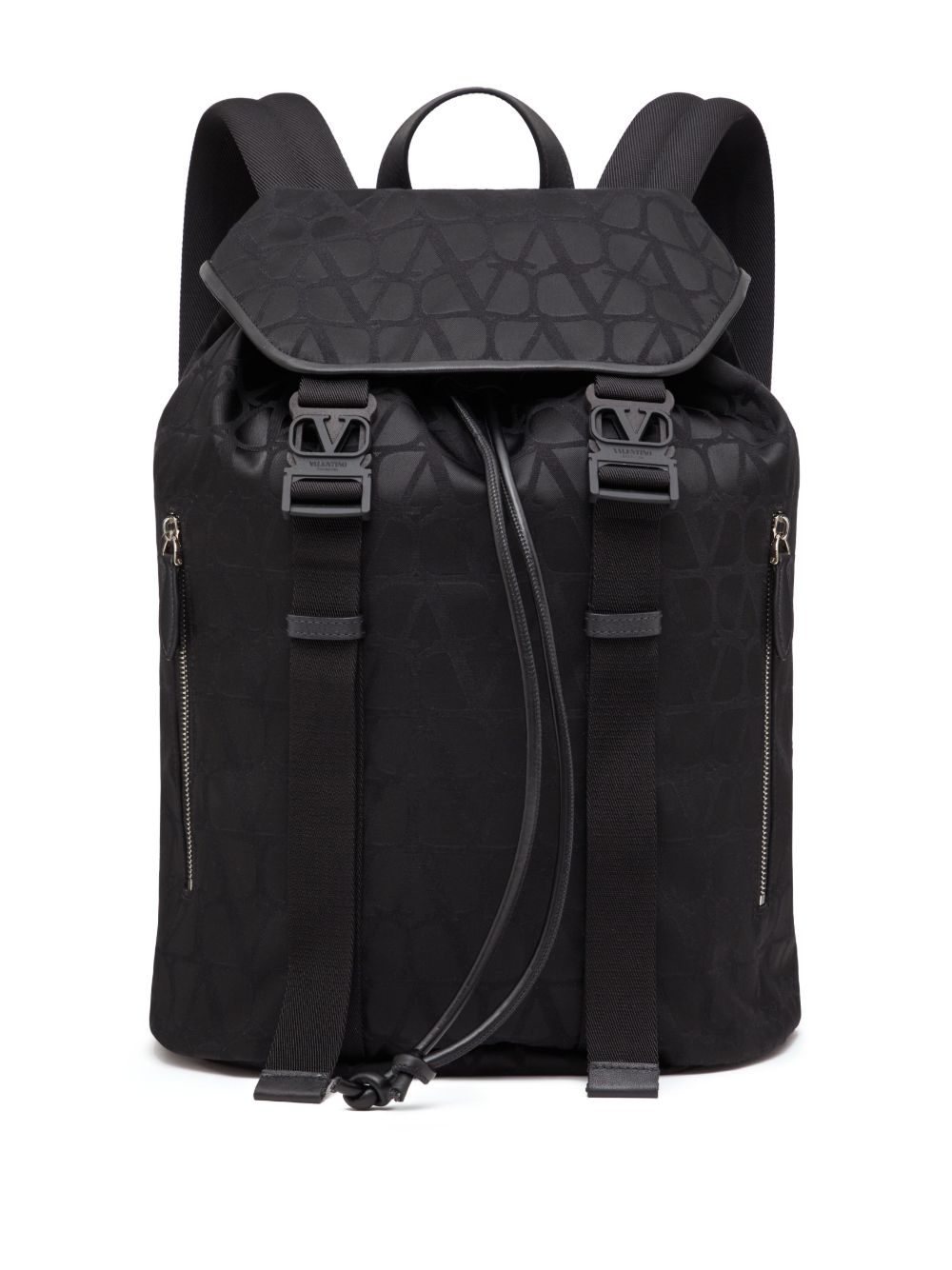 Valentino Garavani Toile Iconographe 双肩包 - 黑色