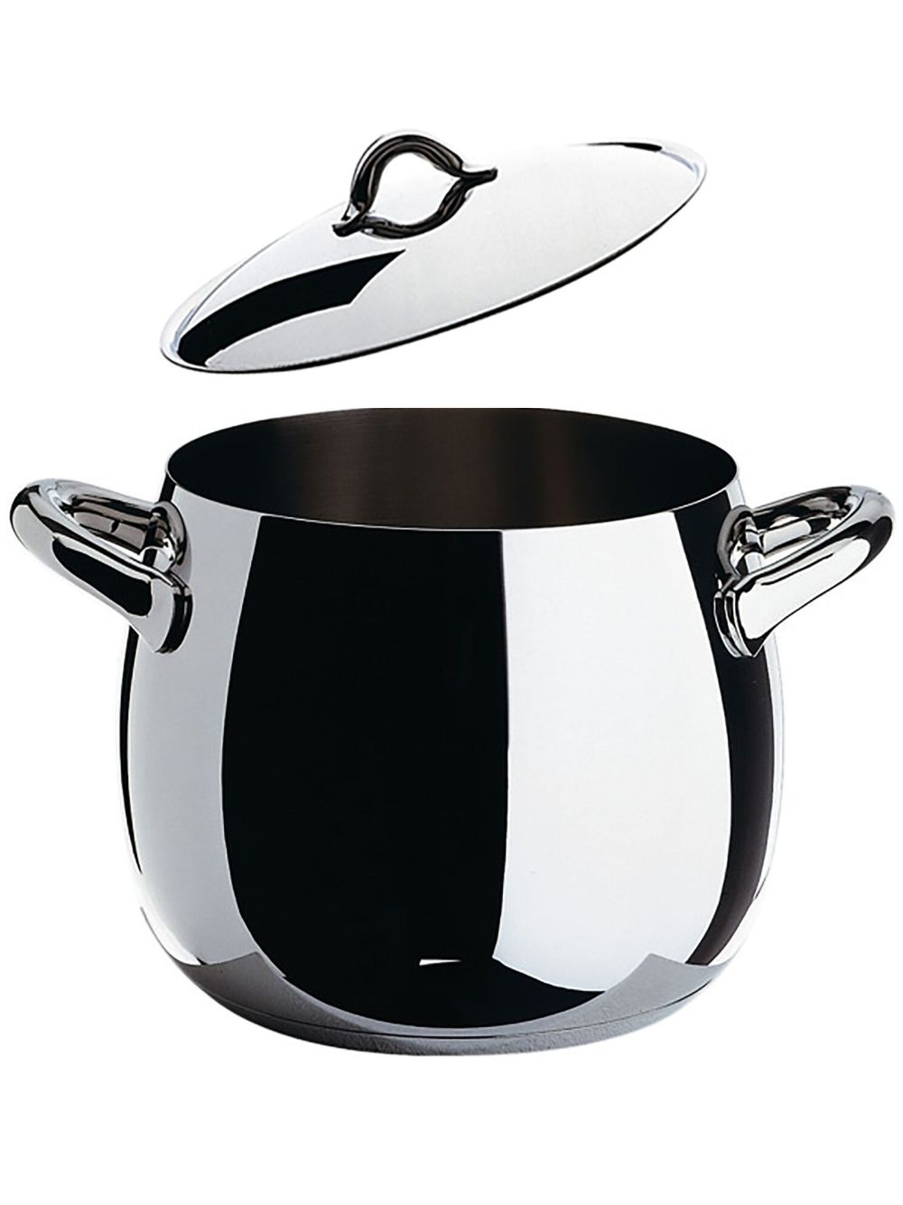 Alessi 配盖不锈钢壶 - 银色