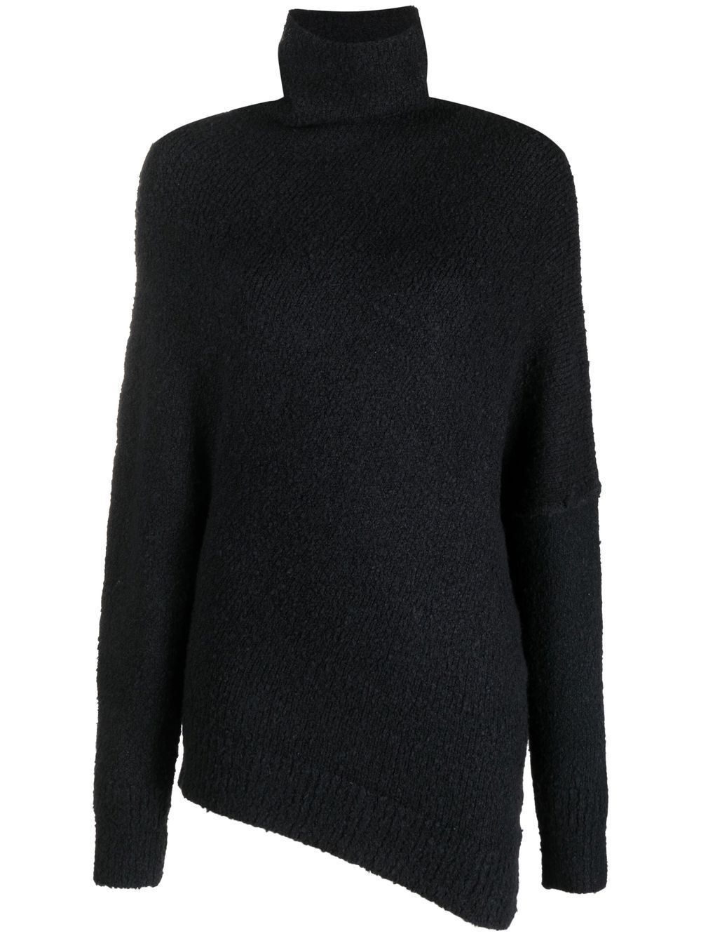 Proenza Schouler Fuzzy Boucle 不对称毛衣 - 黑色
