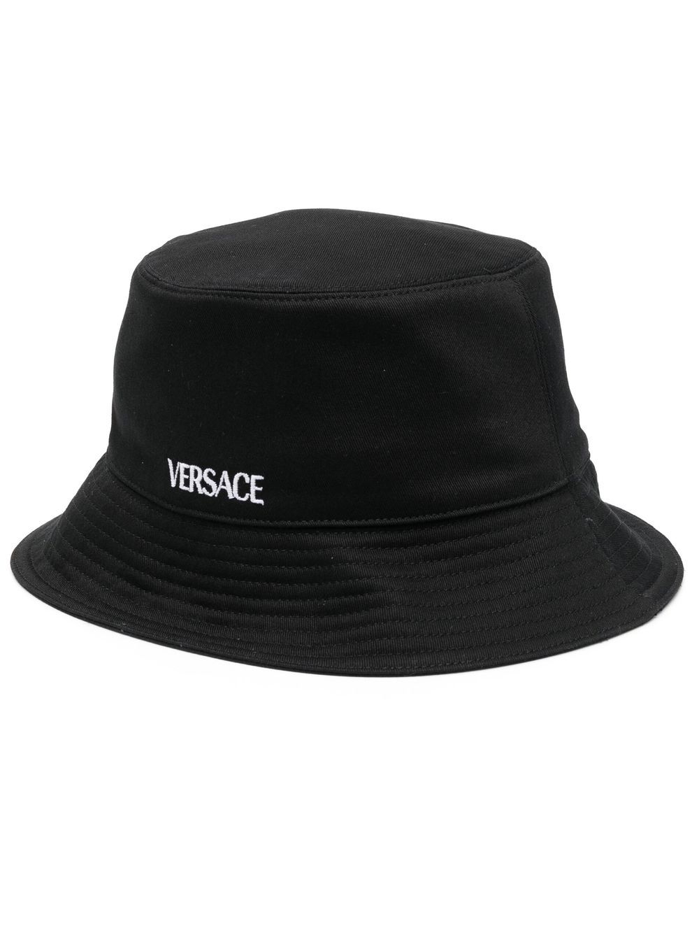 Versace 范思哲 logo印花渔夫帽 - 黑色