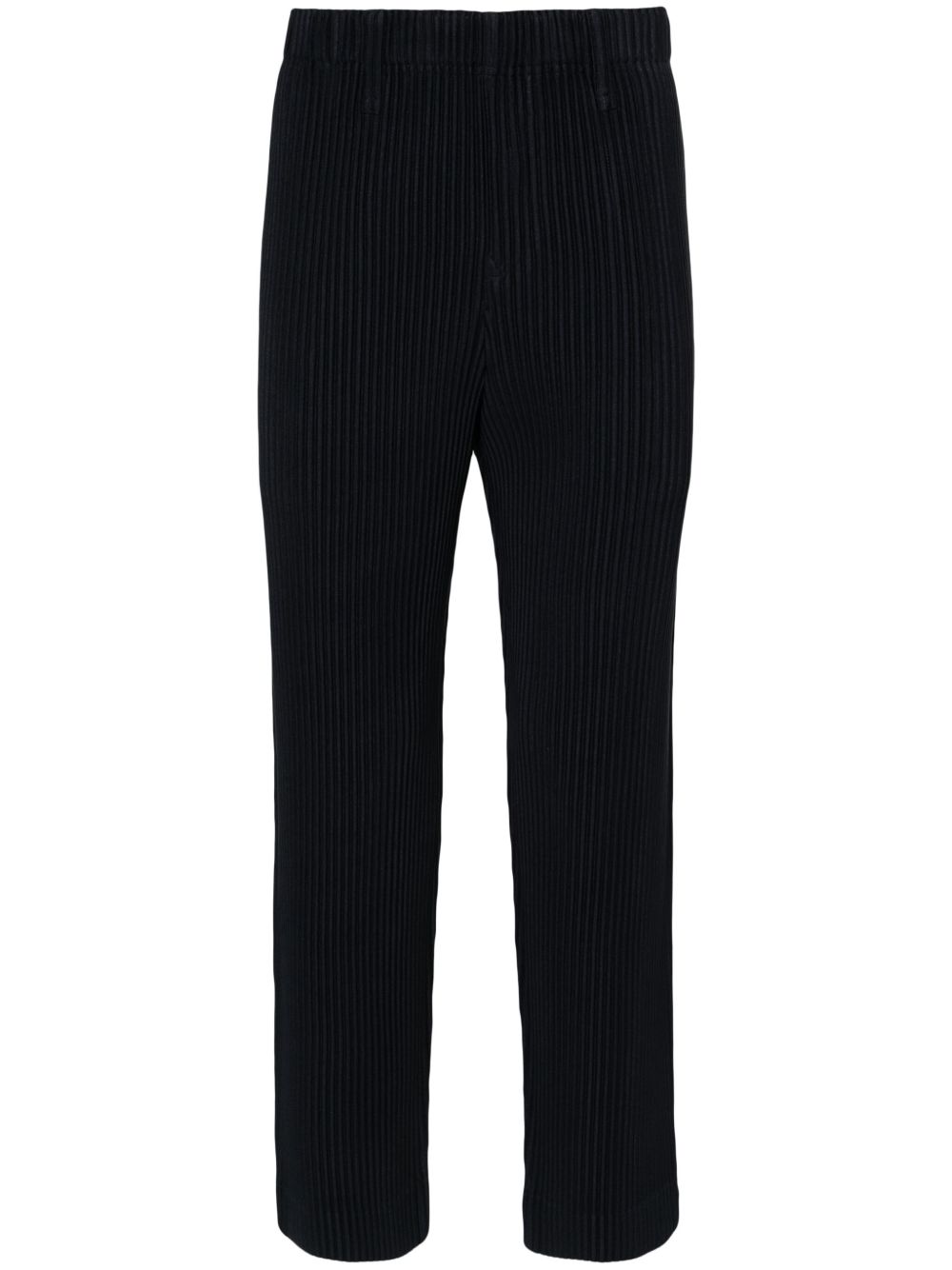 Homme Plissé Issey Miyake Basic 细褶锥形裤 - 蓝色