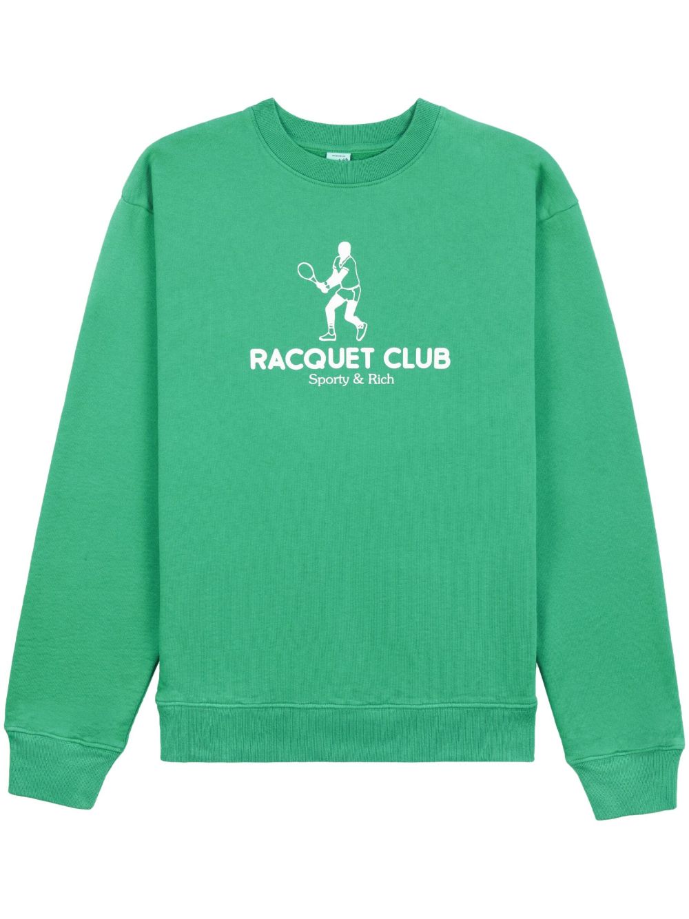 Sporty & Rich Racquet Club 棉卫衣 - 绿色
