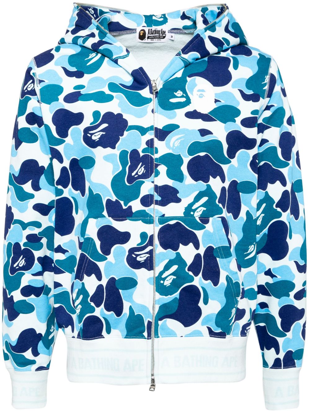A BATHING APE® Abc Camo logo拉链连帽衫 - 蓝色