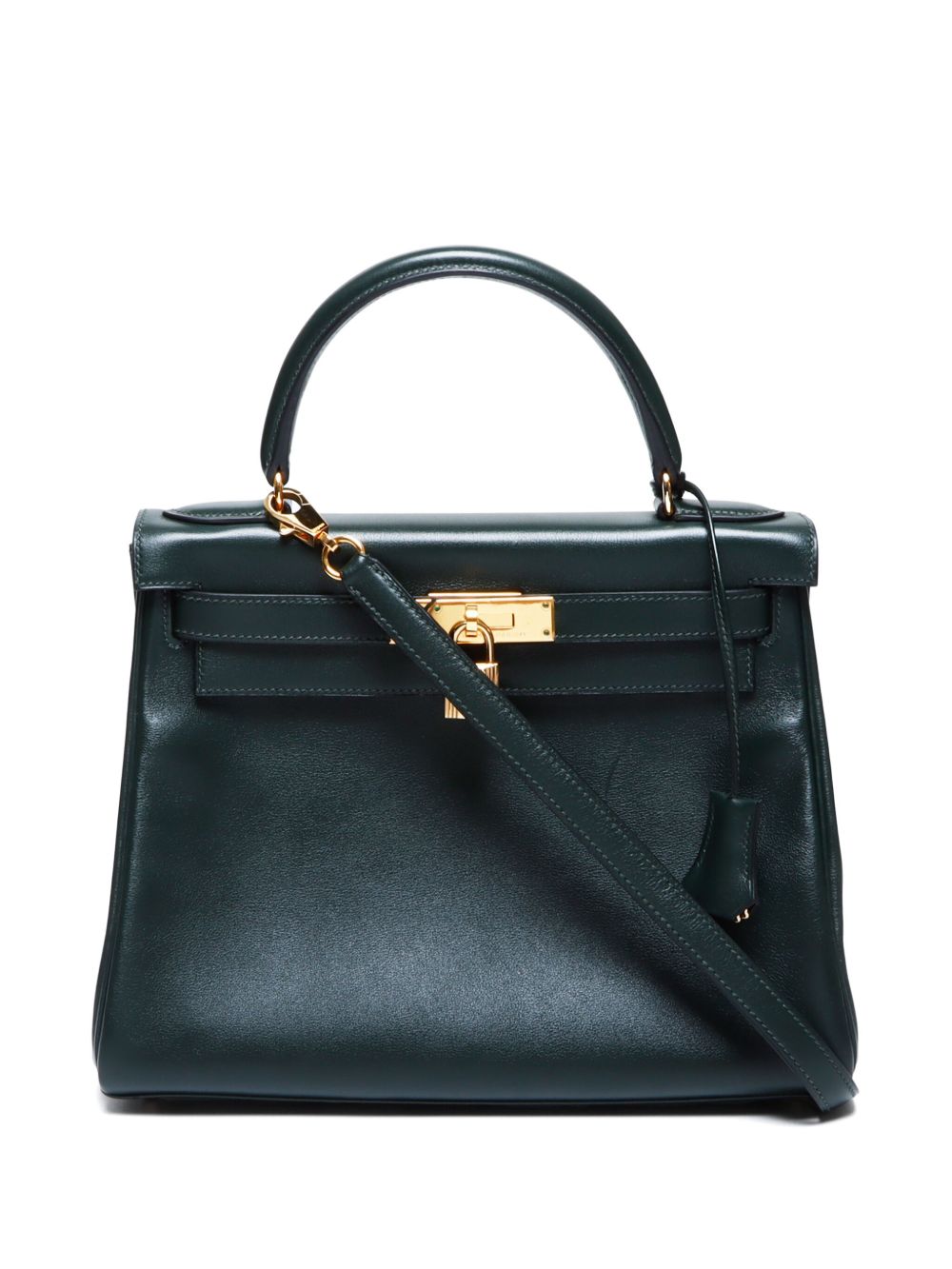 Hermès Pre-Owned Kelly 28 两用手提包（1999年典藏款） - 绿色