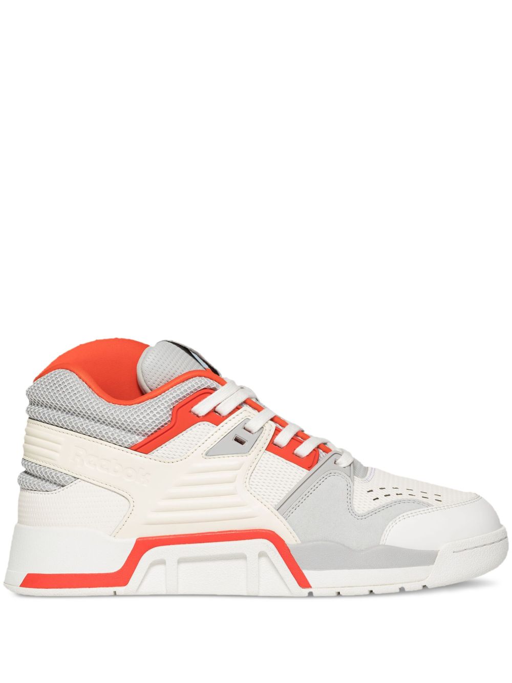 Reebok LTD 拼色拼接皮质运动鞋 - 白色