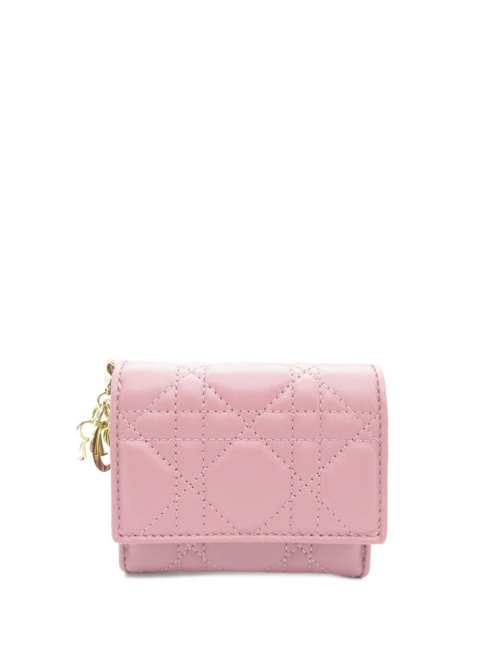 Christian Dior Pre-Owned Lady Dior 钱包（2010年代典藏款） - 粉色