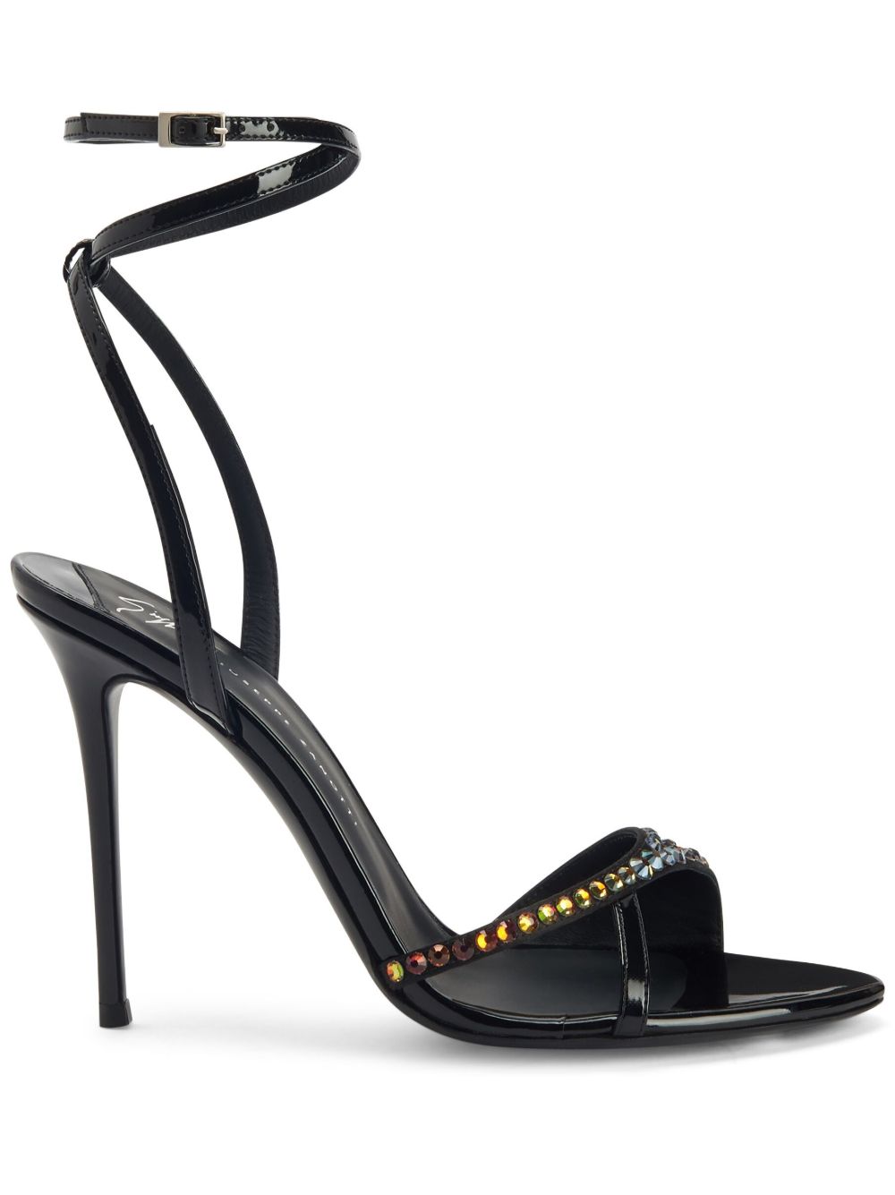 Giuseppe Zanotti Bellha 晶饰高跟凉鞋 - 黑色