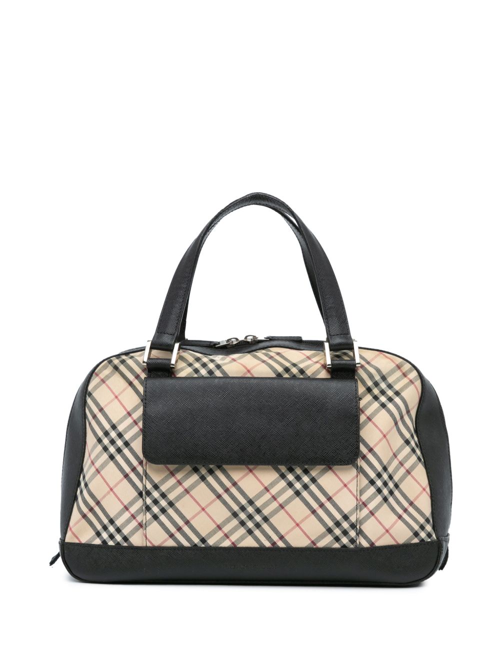 Burberry Pre-Owned Nova Check 帆布手提包（2000-2017年典藏款） - 褐色