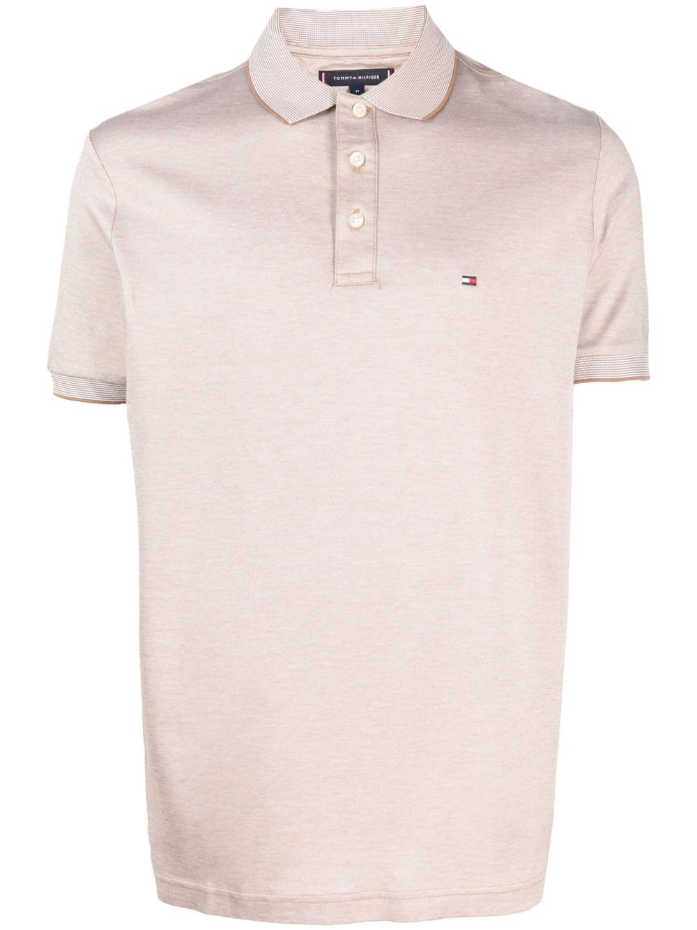 Tommy Hilfiger 标贴珠地布polo衫 - 中性色