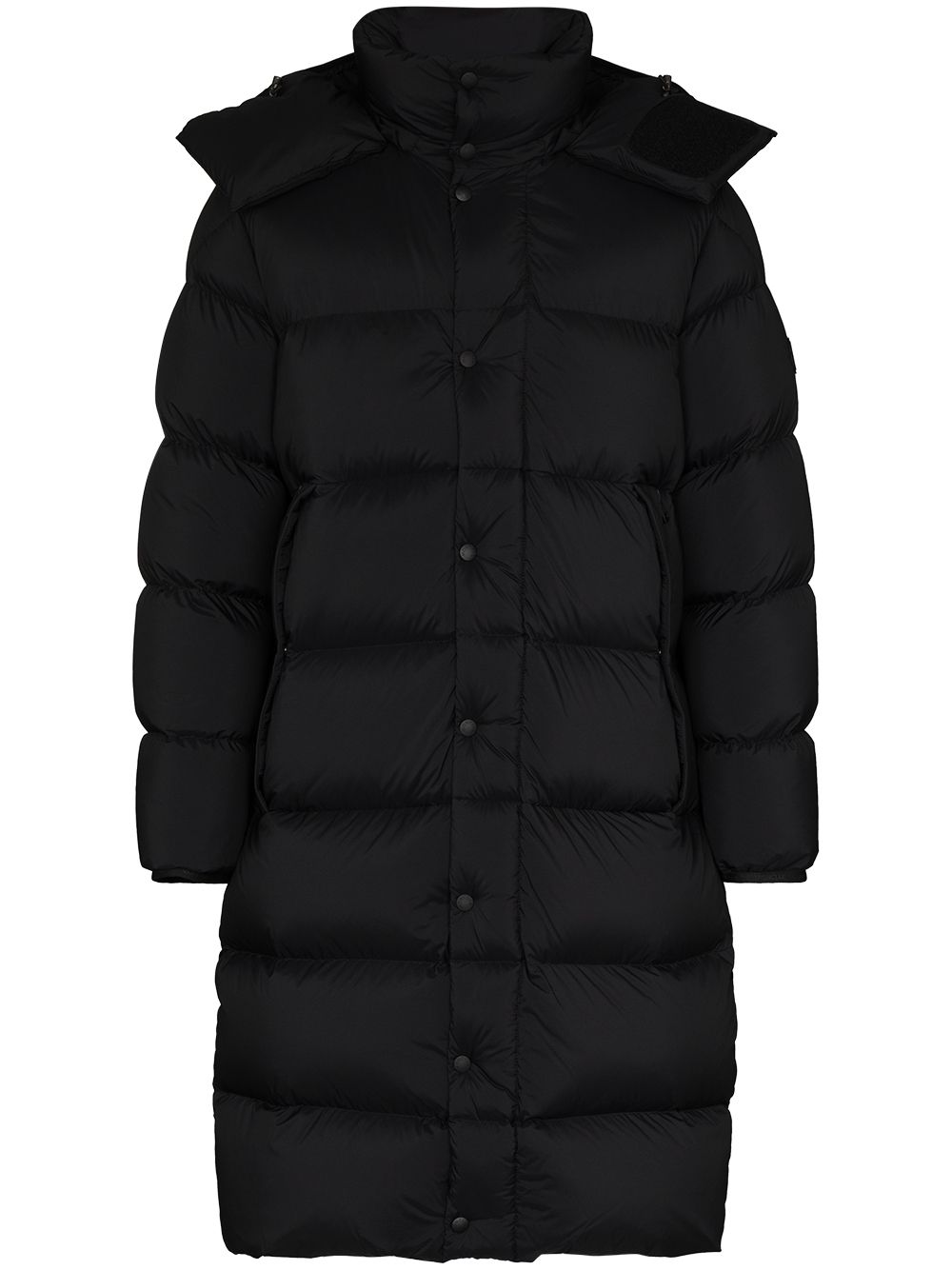 Moncler Strahlhorn衬垫长款大衣 - 黑色