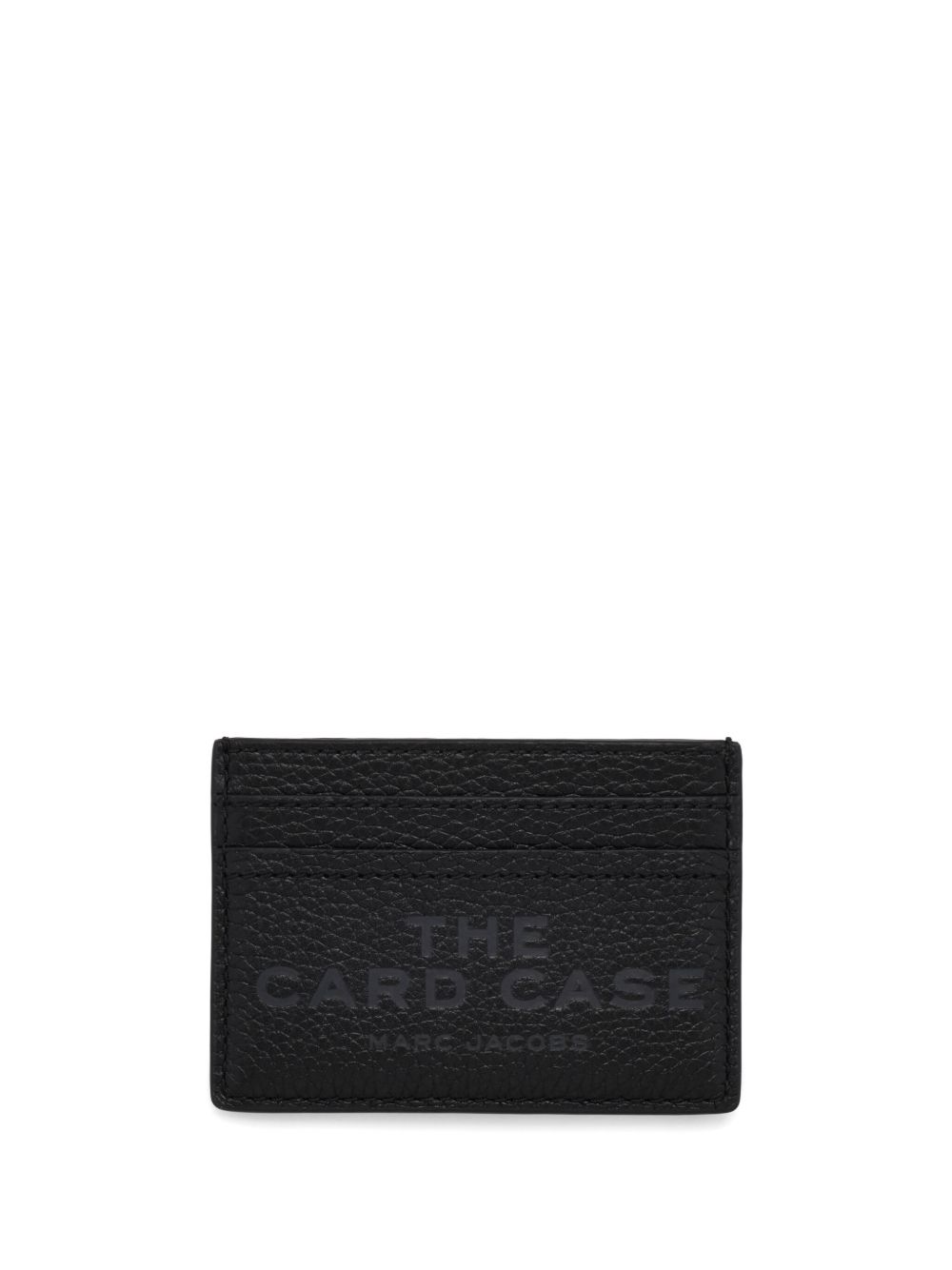 Marc Jacobs logo印花皮质卡夹 - 黑色