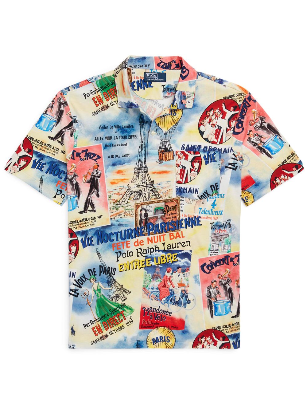 Polo Ralph Lauren 图案印花polo衫 - 蓝色