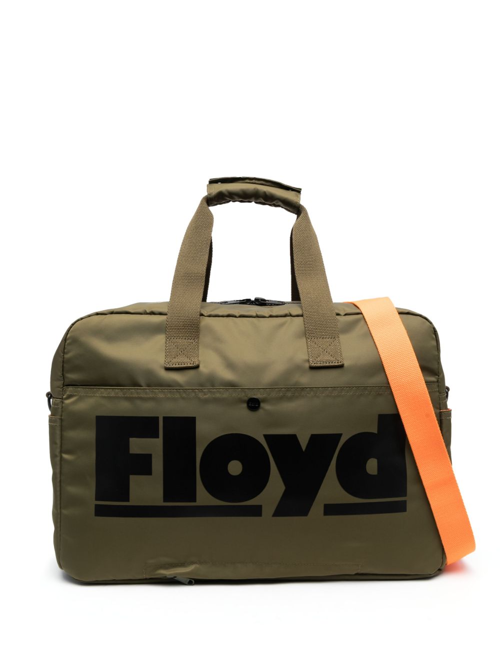 Floyd logo印花拉链旅行包 - 绿色