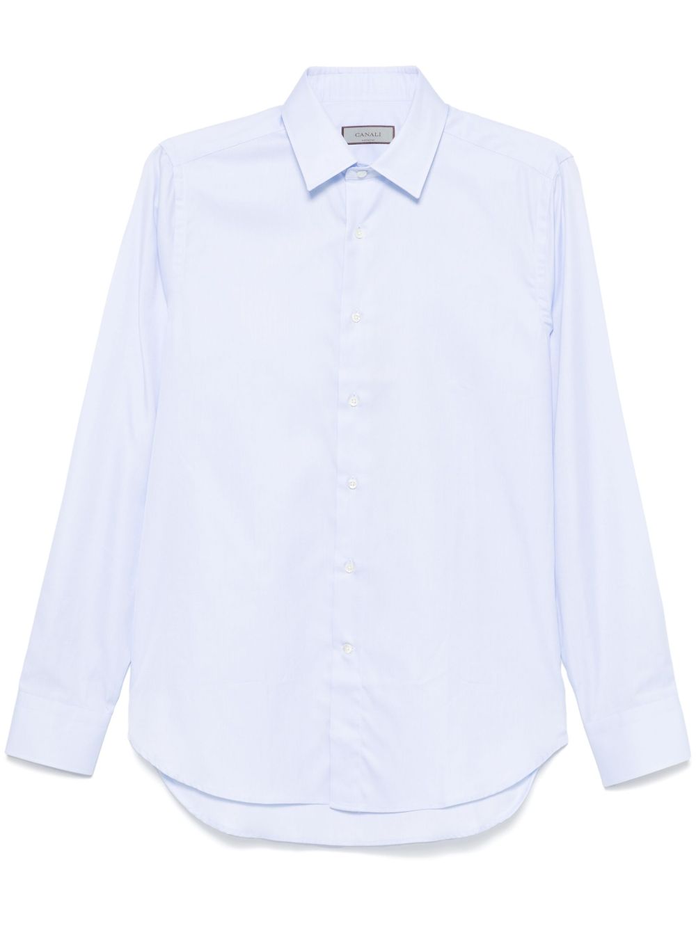 Canali 经典棉衬衫 - 蓝色
