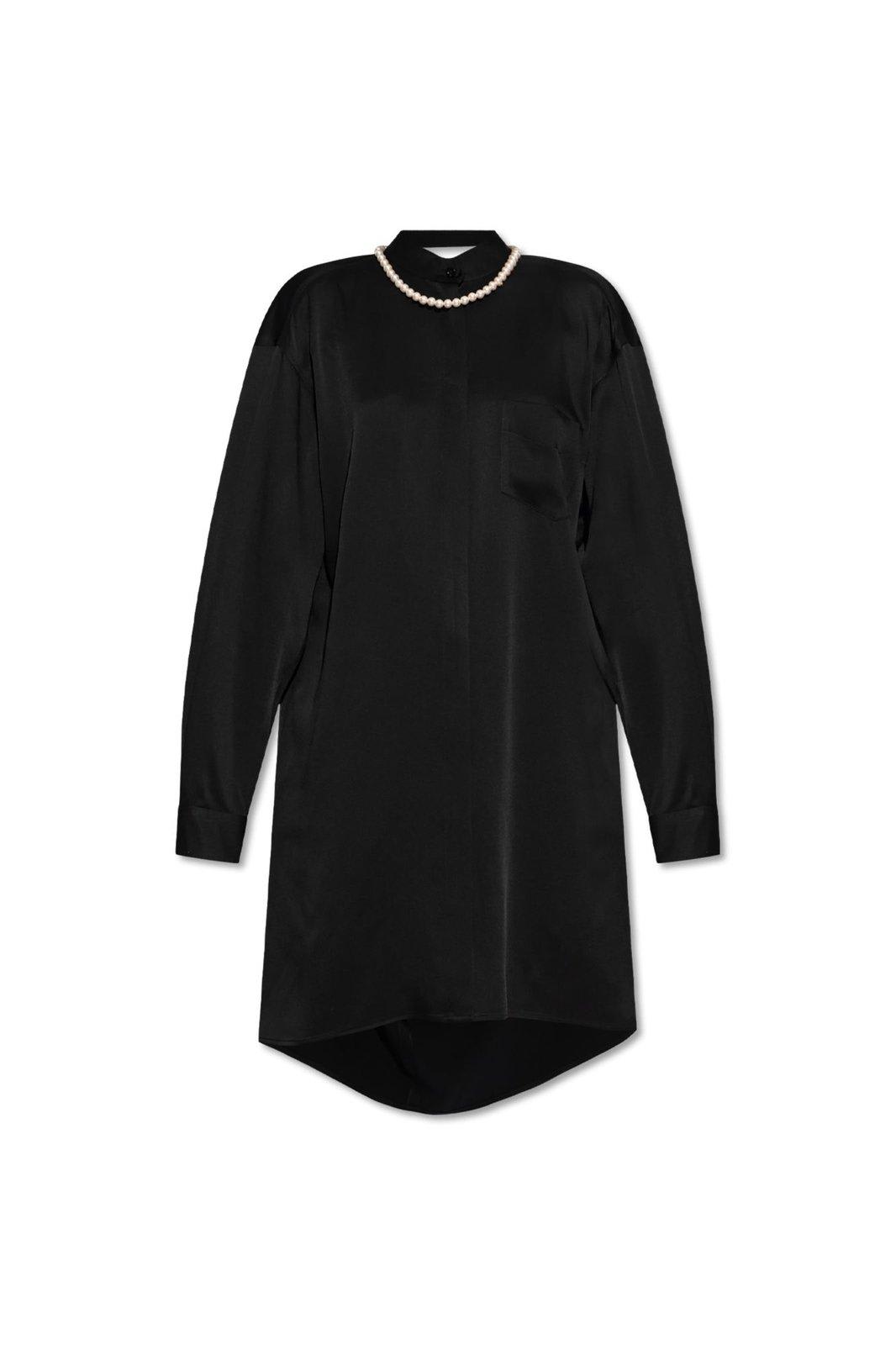 Moschino Pearl Detailed Draped Dress