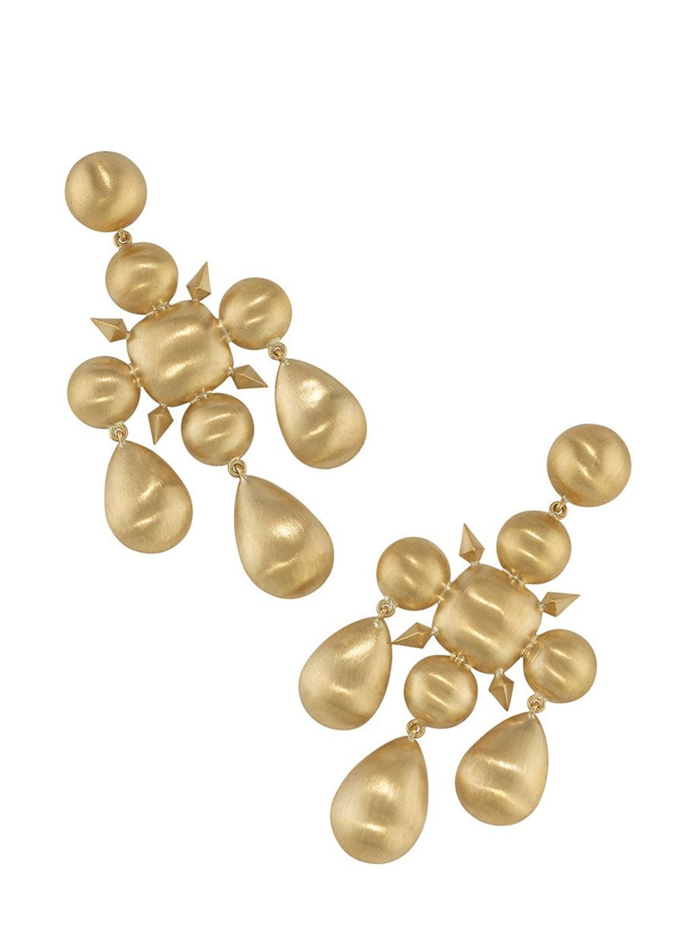 Irene Neuwirth 18K黄金 Domed Chandelier 耳环 - 金色