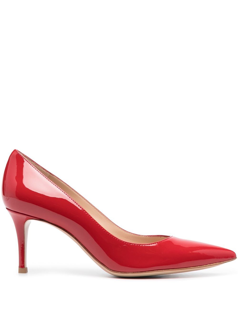 Gianvito Rossi Gianvito 漆皮高跟鞋 - 红色