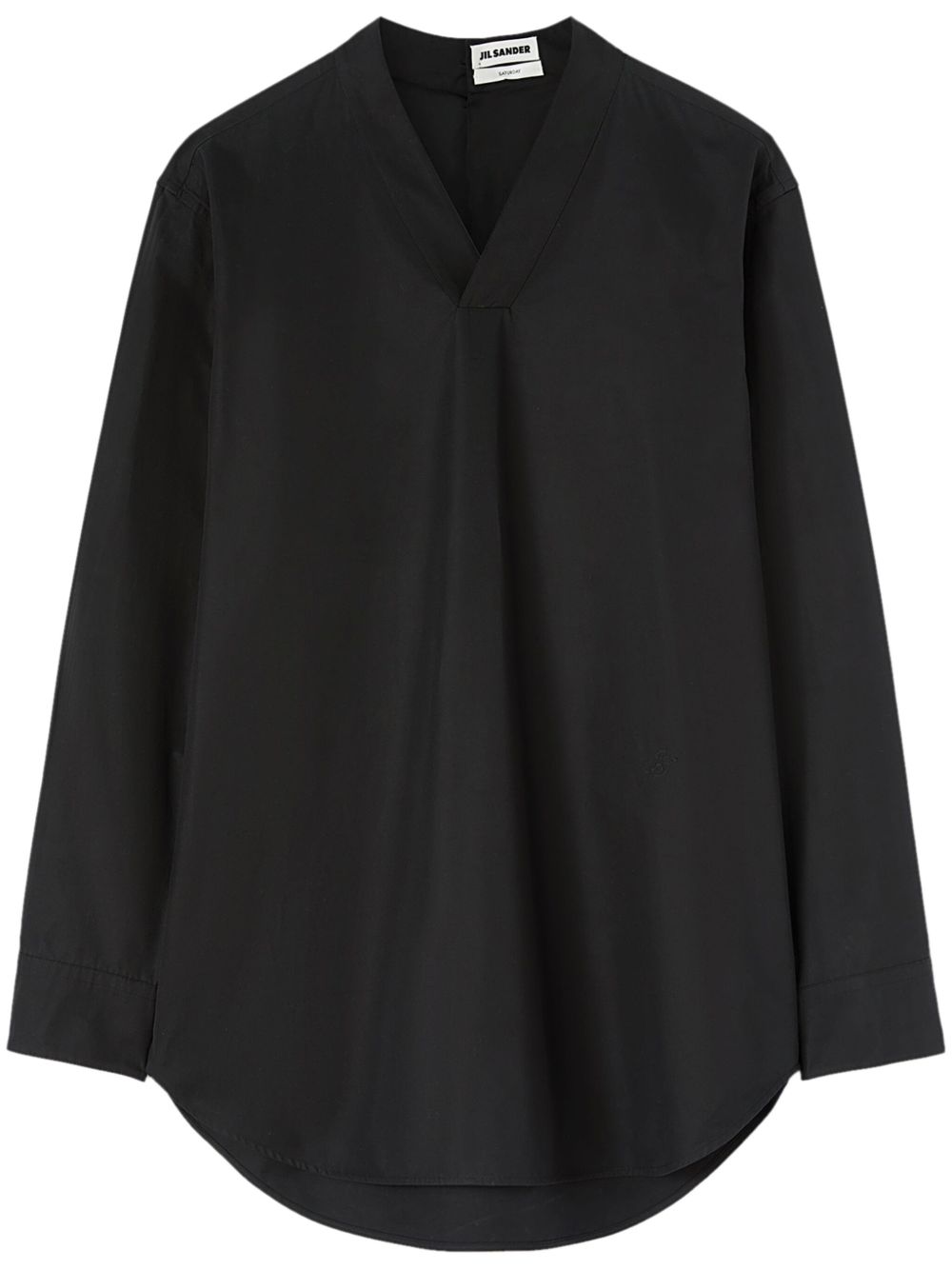 Jil Sander Saturday P.M. 棉衬衫 - 黑色