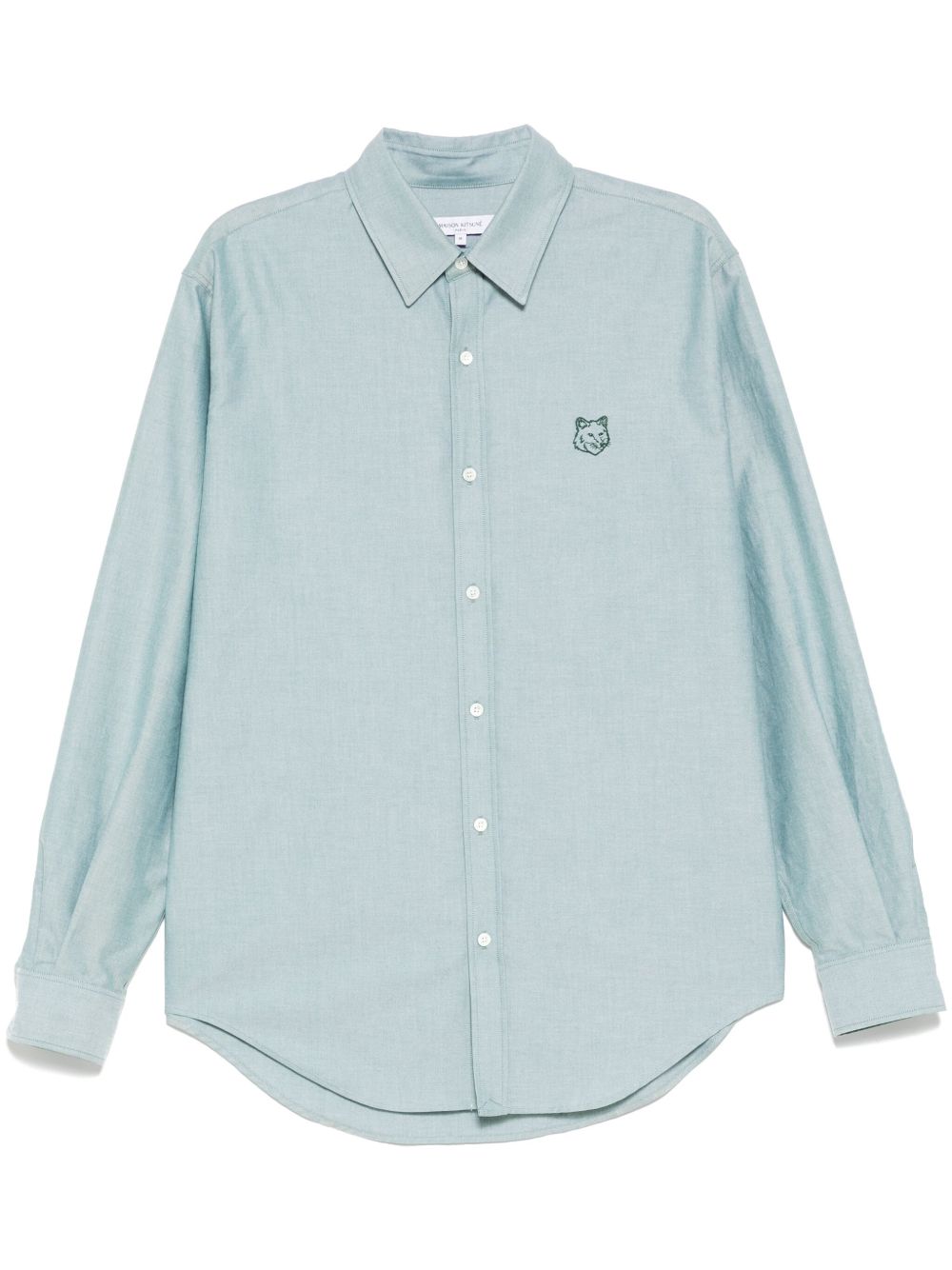 Maison Kitsuné Contour Fox Head 滑板衬衫 - 绿色