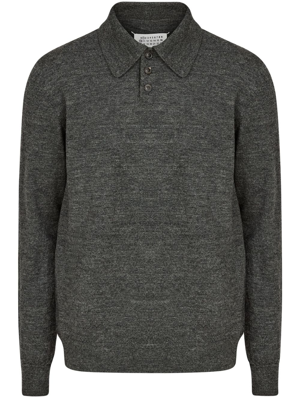 Maison Margiela wool polo shirt - 灰色