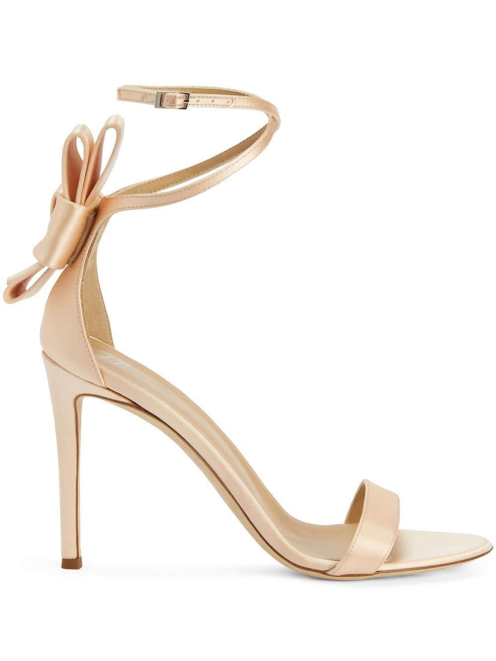 Giuseppe Zanotti Jodene 缎面凉鞋 - 金色