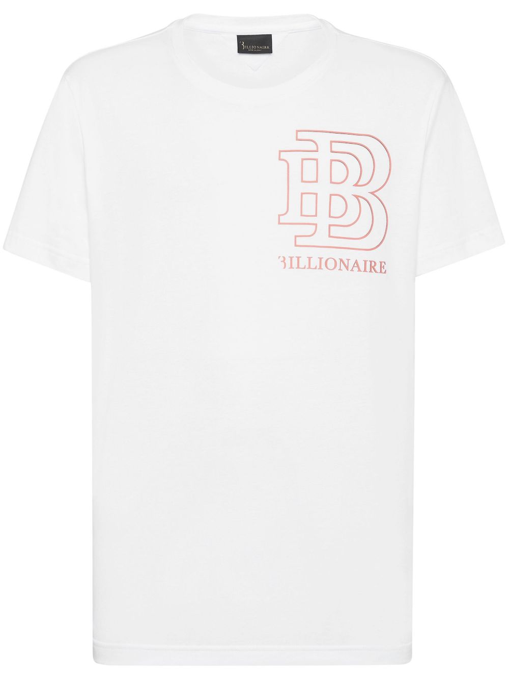 Billionaire logo印花棉T恤 - 白色
